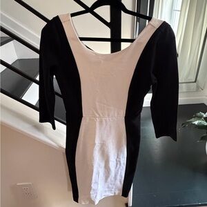 Express Elegant Black and White Dress